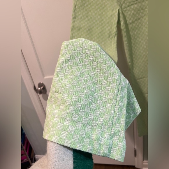 NWT ZARA GINGHAM STRAIGHT LEG PANTS SIZE XS 2641/678/520 - Picture 10 of 13